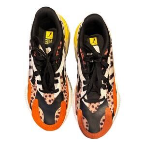 Puma RS-X³ Wildcats Sneakers Women’s 8 Animal Print Pale Khaki White Leopard